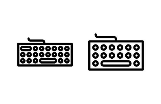 Keyboard icon vector illustration. keyboard sign and symbol