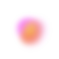 Poster - Bright pink and orange gradient abstract sphere with blur and noise on transparent background. Trendy fluid shape for modern web, app, or branding design