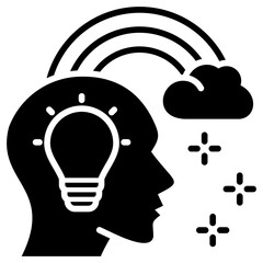 Poster - Inspiration Glyph Icon