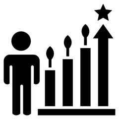 Poster - Personal Growth Glyph Icon