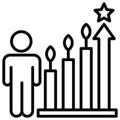Poster - Personal Growth Line Icon