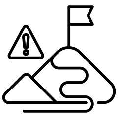 Poster - Challenge Line Icon