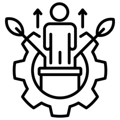 Poster - Personal Development Line Icon