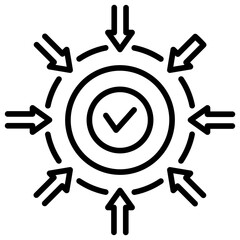 Poster - Determine Line Icon
