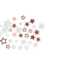 Poster - Beautiful red and white stars on white background. Perfect for holiday cards, invitations, and more.