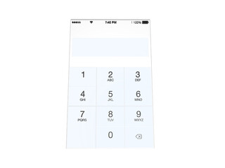 Poster - Smartphone Dial Pad