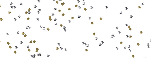 Poster - Ethereal Rain of Gold: Step into a Captivating 3D Stars Shower