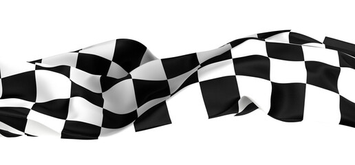 Poster - background of checkered flag pattern