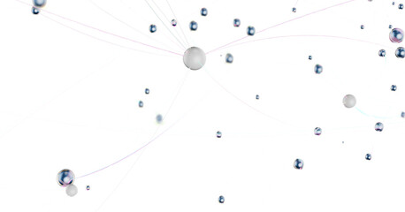 Aufkleber - Concept of AI technology, Motion of digital data flow.