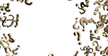 Aufkleber - question mark symbols for FAQ, information, problem, and solution