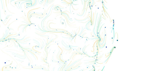 Poster - Beautiful abstract background with swirling lines and scattered dots. Perfect for design projects.