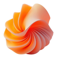 Poster - PNG Orange organic shape form abstract gradient paper.