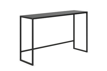 Fototapete - Elegant console table with a minimalist black metal frame on transparent, cut-out