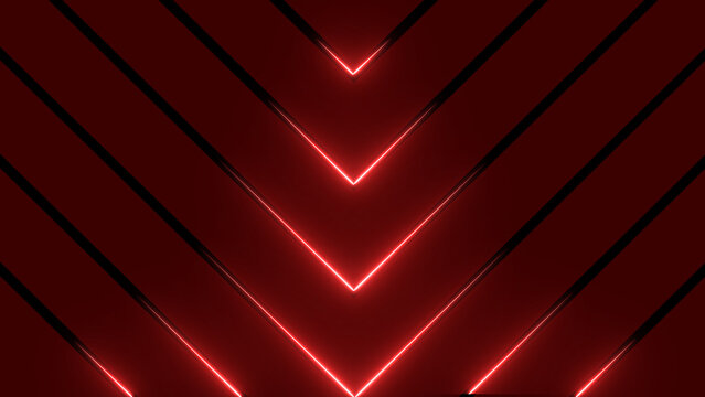 illustration of glowing neon red lines background 4k resolution illustration . on a black background. and creating a stunning illustration .4k illustration 