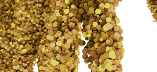 Aufkleber - Abstract background with golden circles. Perfect for luxury, celebration, and festive designs.