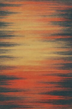 Abstract sunset with horizontal strokes