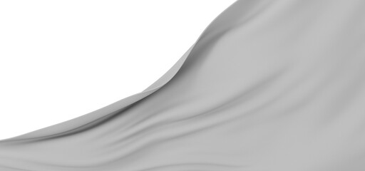 Aufkleber - Grey Fabric Drape, Soft Textile, Elegant Wave, Smooth Surface, Abstract Background, Clean Design, Minimalist Style, Simple Texture, Wrinkle Free, Flowing Material, Subtle folds
