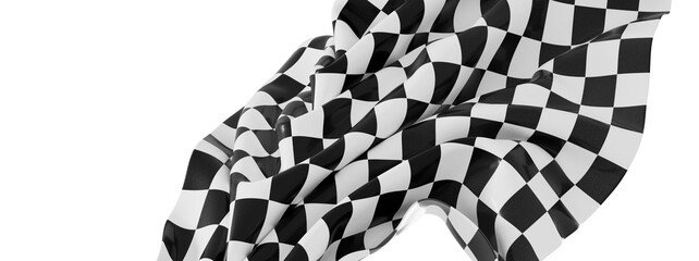 Aufkleber - High-quality image of a checkered racing flag, perfect for sports, competition, and victory themes.