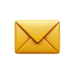 Aufkleber - Modern email icon golden letter symbol concept Digital envelope for send on transparent background