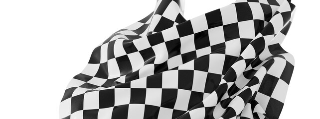 Aufkleber - High-quality photo of a checkered racing flag, perfect for sports, racing, and victory themes. Download now!