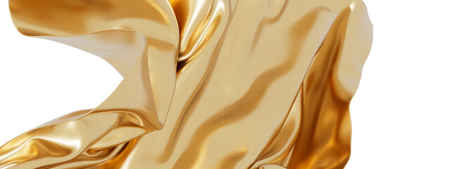 Aufkleber - Luxury golden silk texture. Abstract background. Perfect for design projects.