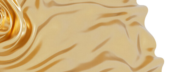 Aufkleber - Luxurious golden silk fabric texture. Perfect for elegant designs and backgrounds.