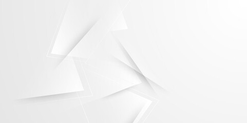 Poster - abstract modern background design. Abstract simple grey, white 3D hi-tech triangle line corporate background. business, texture, design, technology, banner, paper.  light, space. Vector illustration