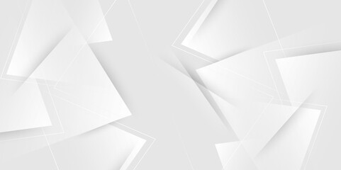 Poster - abstract modern background design. Abstract simple grey, white 3D hi-tech triangle line corporate background. business, texture, design, technology, banner, paper.  light, space. Vector illustration