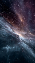 Wall Mural - nebula and stars creating stunning interstellar cloudscape