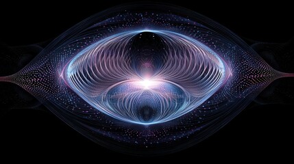 Poster - Abstract glowing eye design