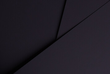 Poster - Elegant black designer paper texture with fine, smooth surface. Minimalistic, trendy backdrop with