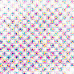 Poster - Background of spots colorful halftone design	