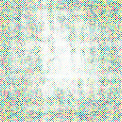 Poster - Background of spots colorful halftone design