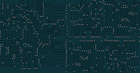 Poster - High-tech technology background texture. Circuit board vector illustration. Structure futuristic backdrop.
