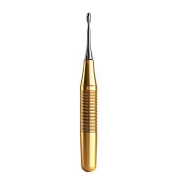 Dental Instrument Golden Elegance Sharp Precision Medical Tool Dentistry on transparent background