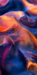 Poster - Dynamic Abstract Design with Flowing Light Streams, Vibrant Colors, and Intricate Data Elements