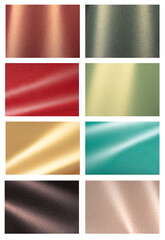 Poster - texture set. Minimalistic elegant background collection with shiny gradient, glossy surface, chic