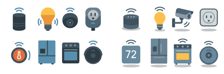 Poster - Smart home devices create a connected space for convenience and security in modern living environments