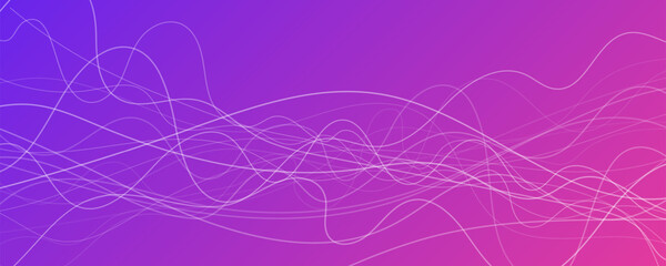 Poster - Abstract gradient background with wave beams