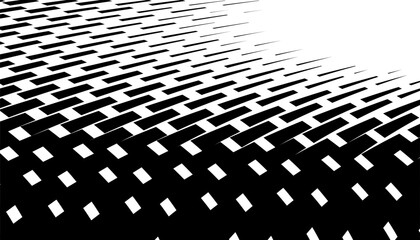 Poster - Black and white abstract geometric motion. Smooth transition pattern for sporty background and jersey design. Fully editable vector element. Vector Format Illustration 