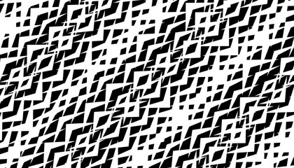 Poster - Black and white abstract Grunge pattern with sharp shape for sporty background and jersey design. Vector Format Illustration 