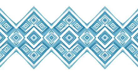 Poster - Geometric pattern vector illustration - abstract design for décor, poster, card in blue tones