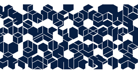 Poster - Geometric pattern vector illustration: modern hexagonal design for digital art and branding