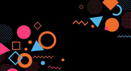 Poster - Colorful geometric abstract background vector illustration for modern design