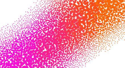 Poster - Colorful abstract gradient dot pattern vector illustration for modern design