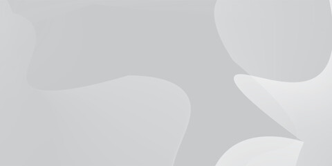 Fototapete - Liquid wave background with gray and white color background.Eps10 vector.