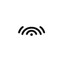 Fototapete - Weak signal icon in flat vector style for low connectivity and network issue
