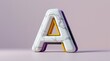 © MdAbirHasan - A 3d rendered marble letter a isolated on pink background