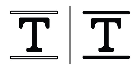 Fototapete - Typography's Harmonious Pairs: Striking a minimalist elegance, a graphic composition explores the aesthetic contrast between typefaces, centered on the letter 