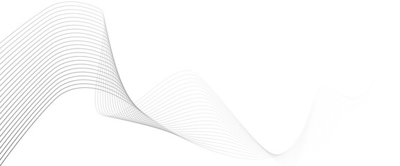 Poster - Vector abstract geometric wave line flowing particles future technology concept for banner, template, wallpaper background